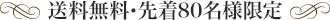 送料無料・先着80名様限定